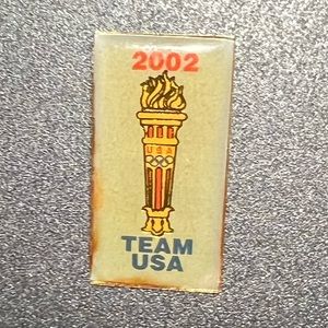 2002 Team USA Torch Pin Olympics Memorabilia Salt Lake City Olympic Games